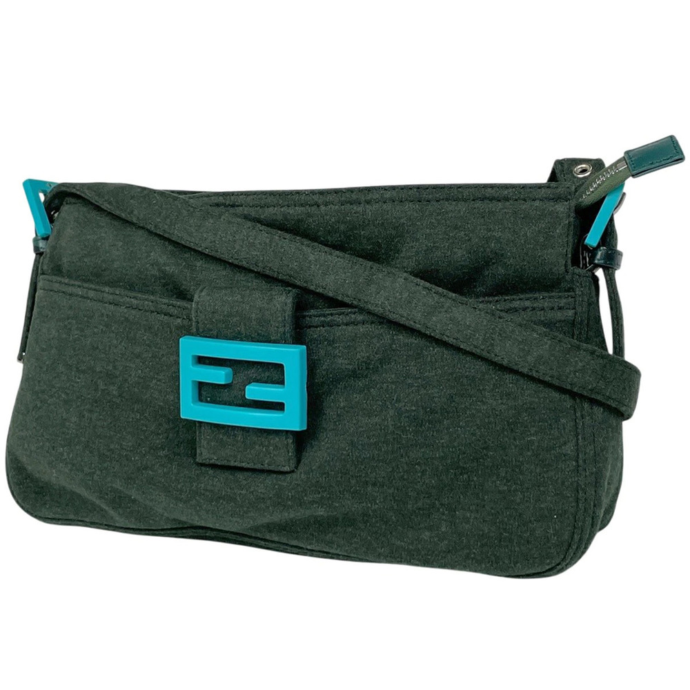 Fendi Zucca Shoulder Bag Green